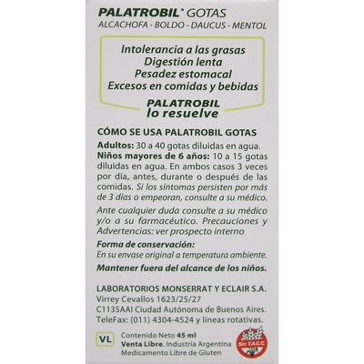 Digestivo Palatrobil Gotas x 45 Ml