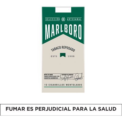Cigarrillos Marlboro Artesanal Mentol 10 Unidades