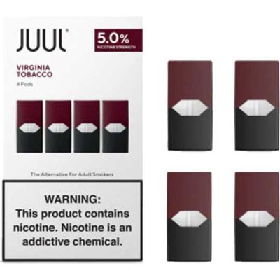 Cartuchos Juul Virginia Tabaco 4 Unidades