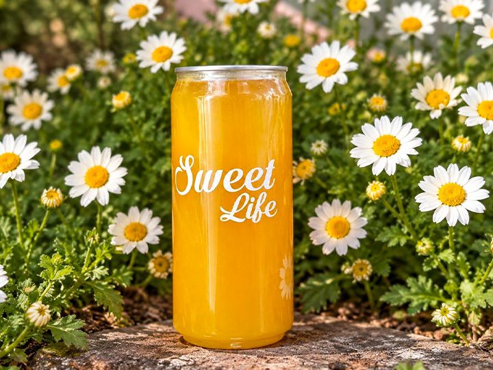Jugo de naranja exprimido lata