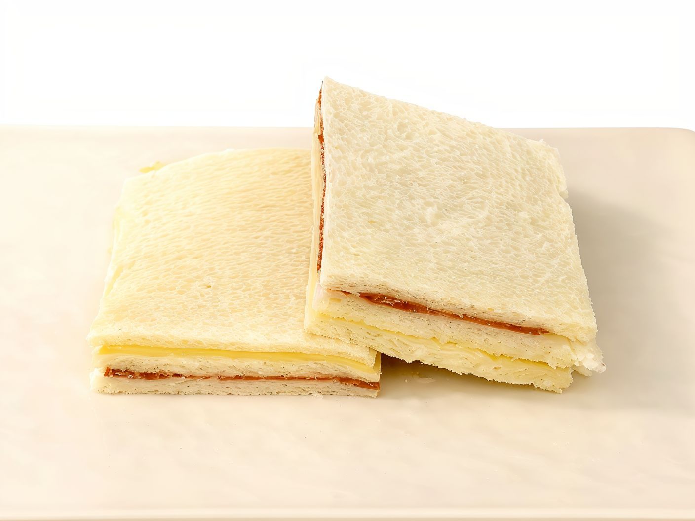 Sándwich miga de milán y queso