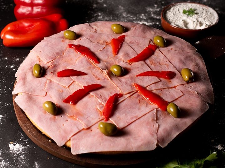 Pizza especial de jamón (4p)