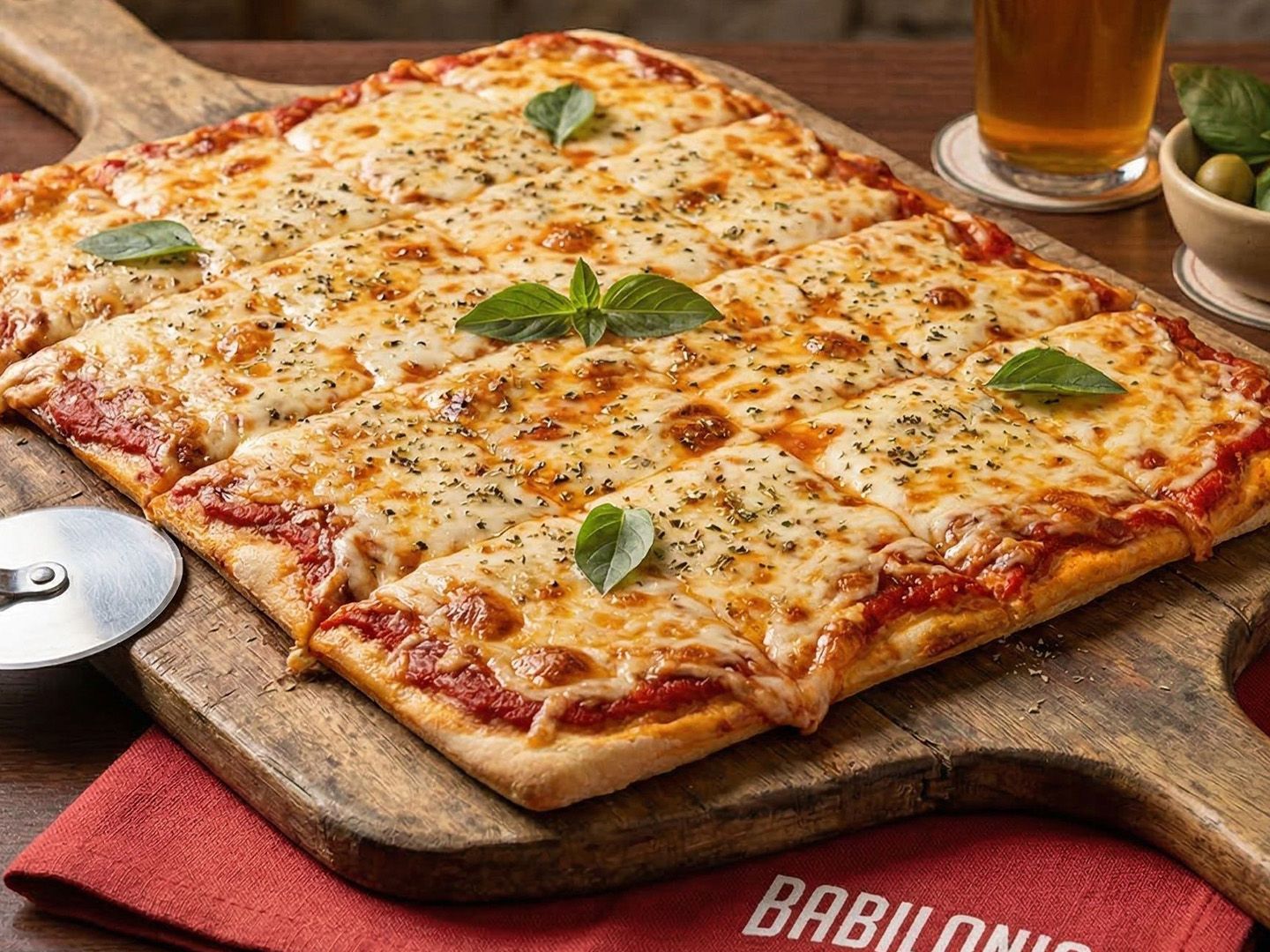 Pizza italiana grande