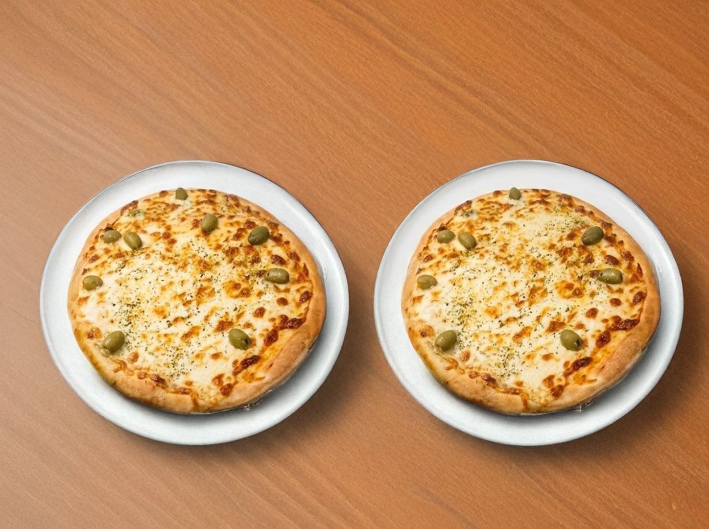 2 pizzas muzzarellas