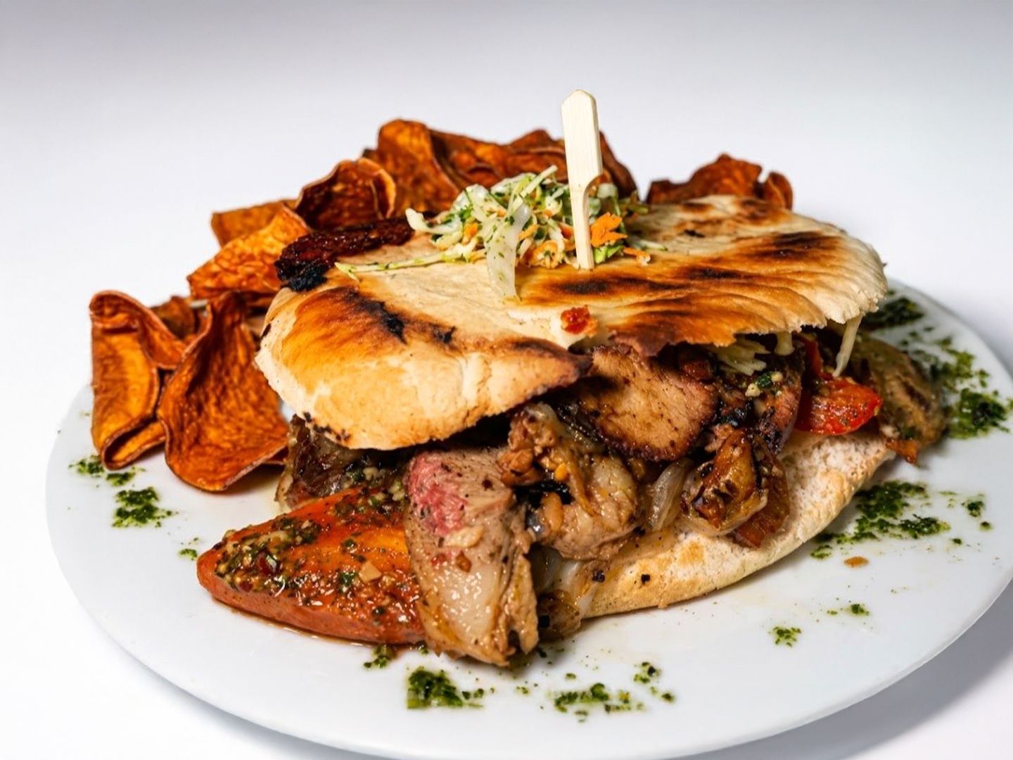 Sándwich de cerdo + guarnición
