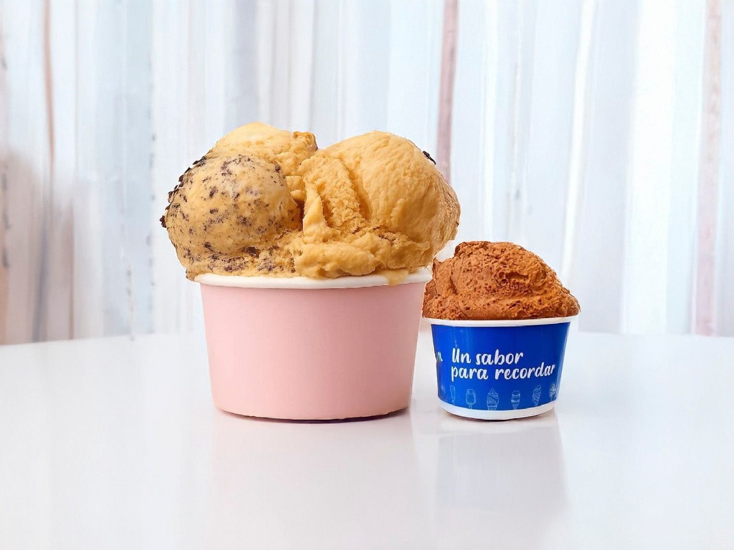 1 kg helado + 1/4 kg de regalo