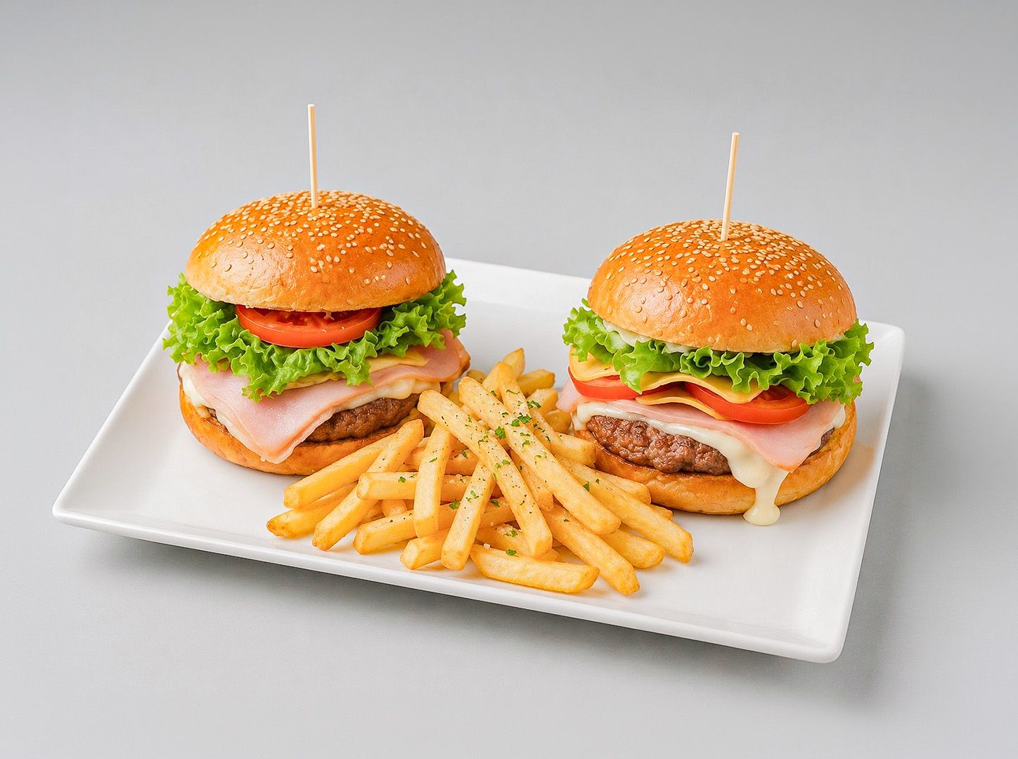 2x hamburguesas completas+papas