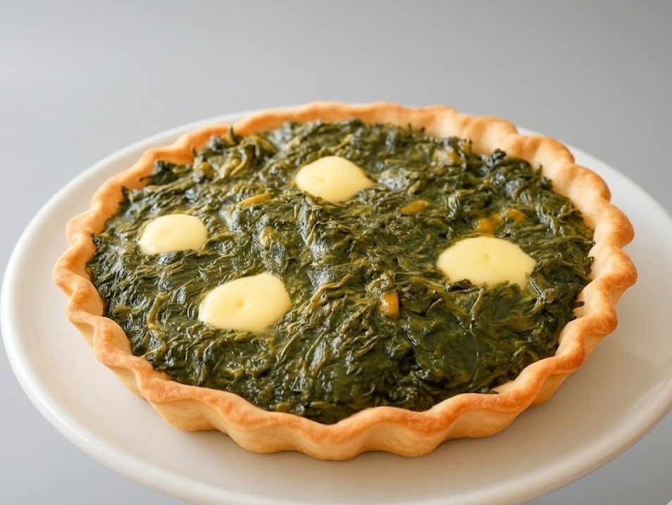 Tarta de verduras.