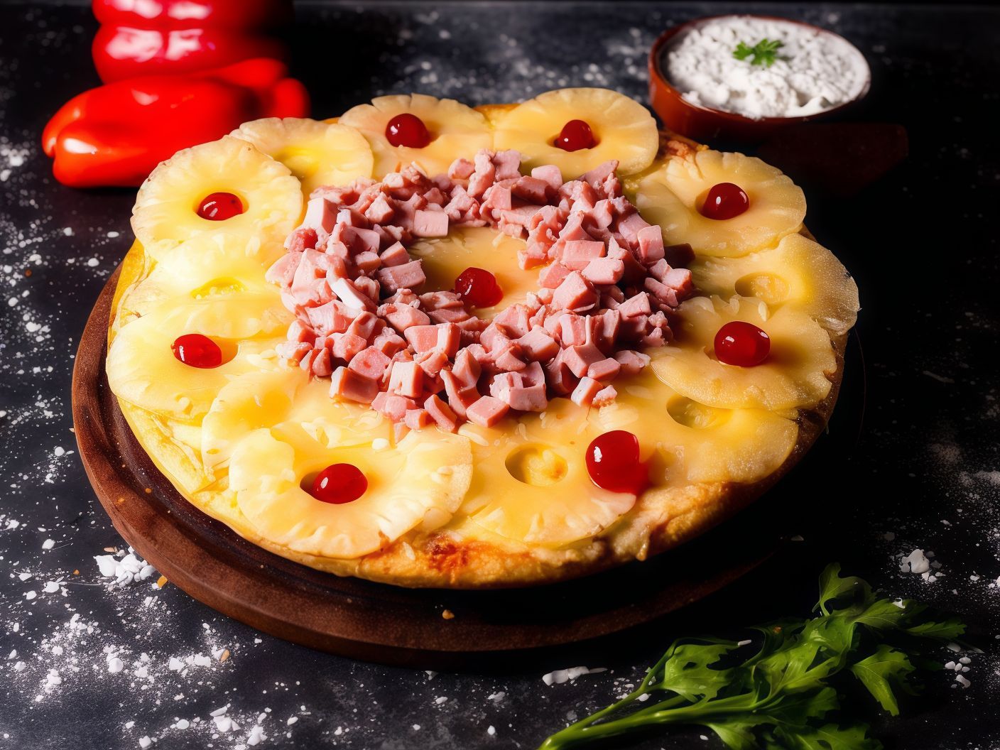Pizza agridulce (8p)