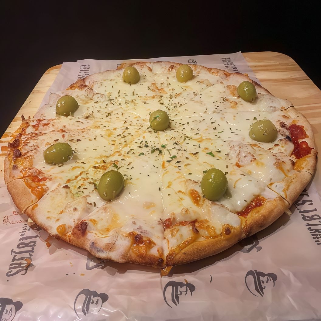 Pizza con muzzarella