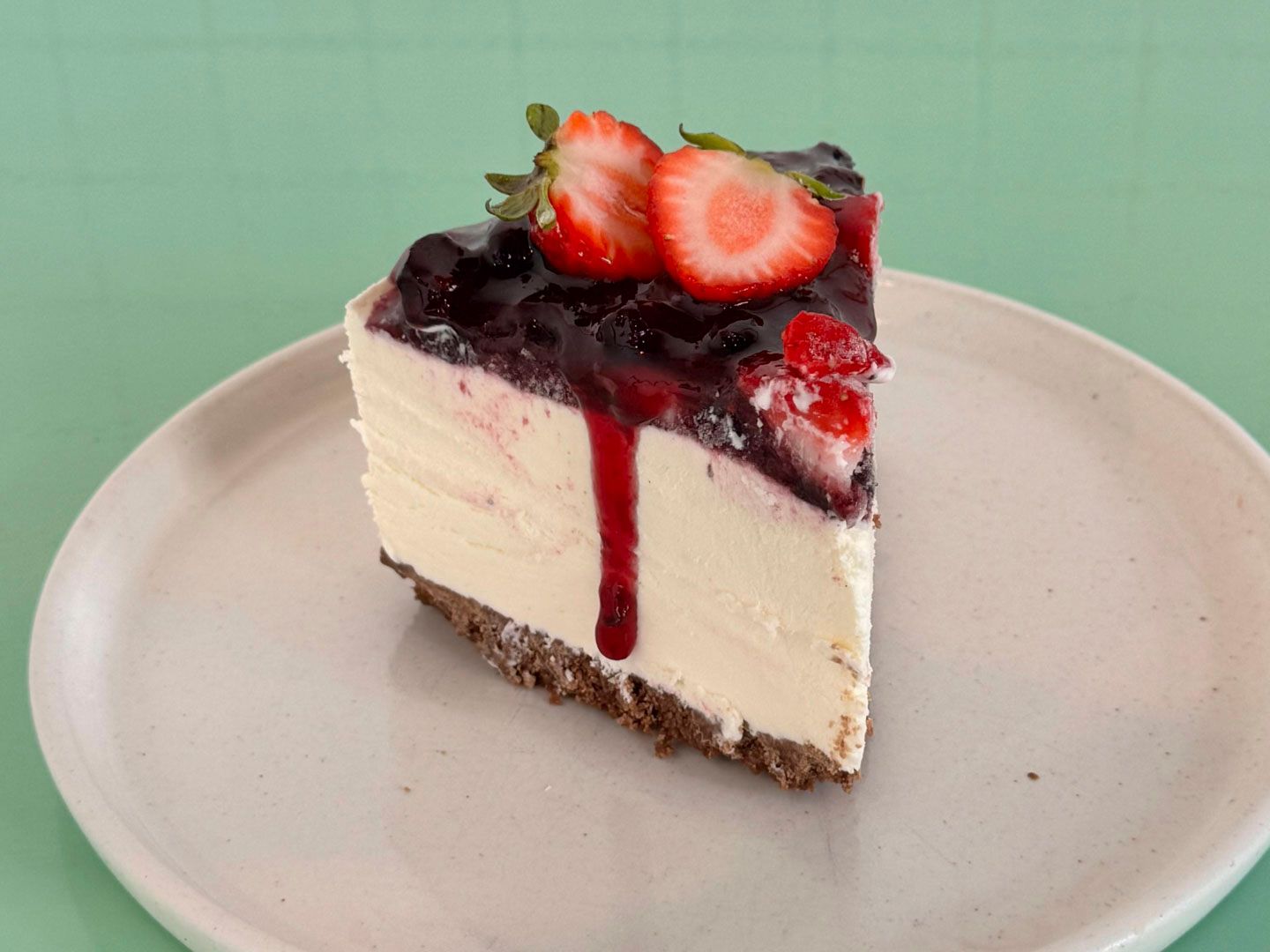 Cheesecake frutos rojos porc.