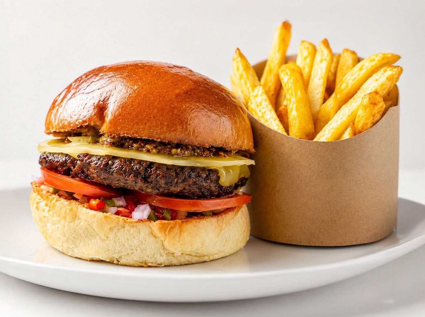 Burger l10m + papas