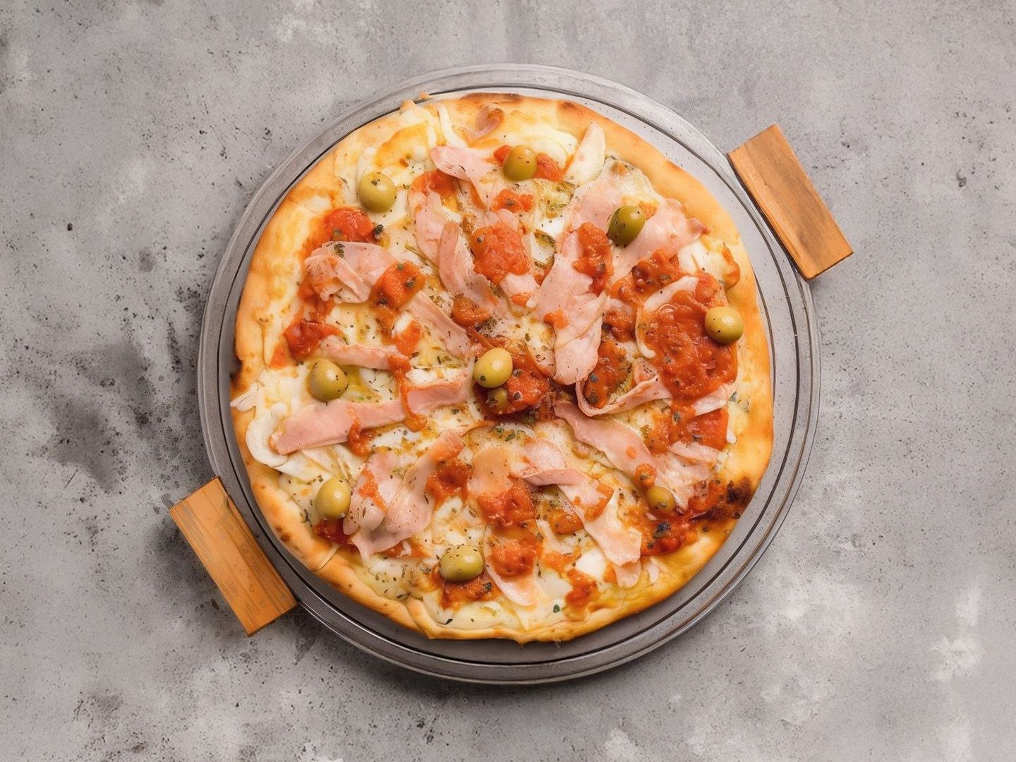 Pizzeta panceta y huevo 4p