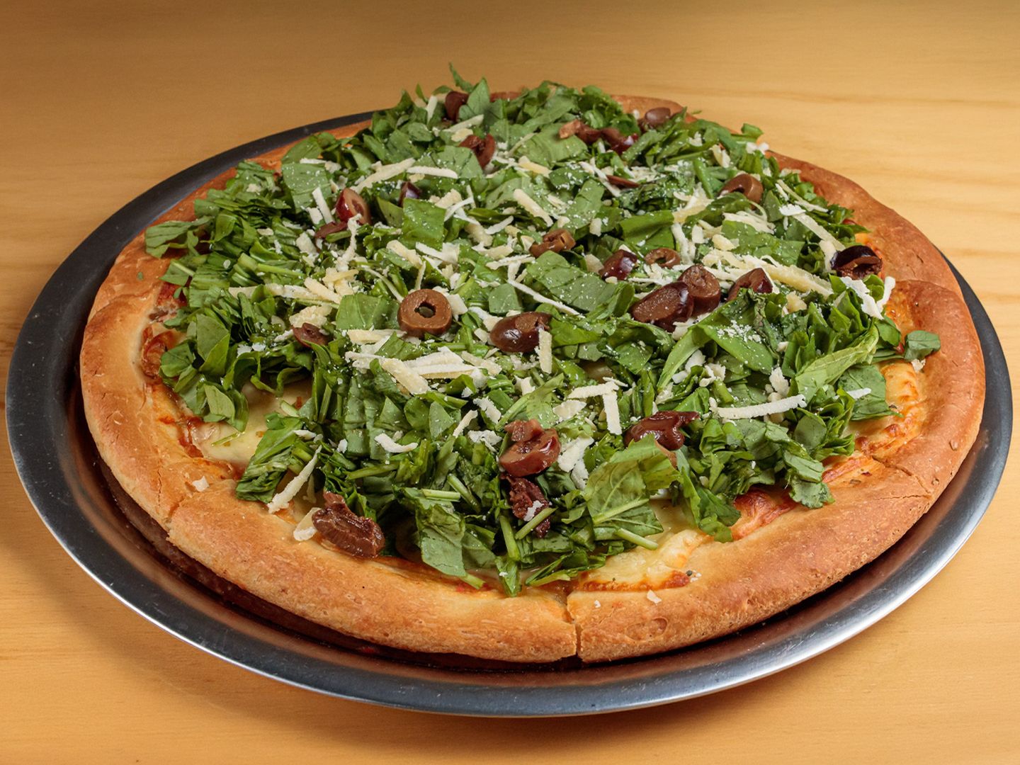 Media pizza rucula