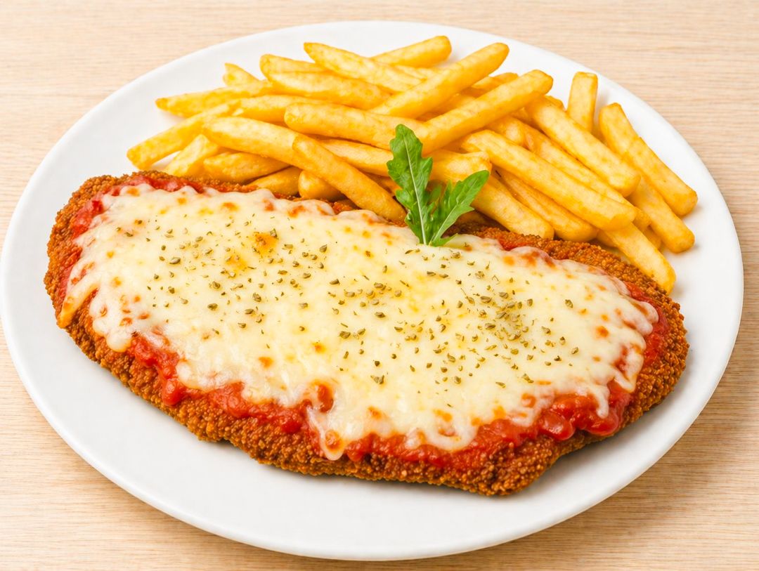 Milanesa de pollo a la pizza