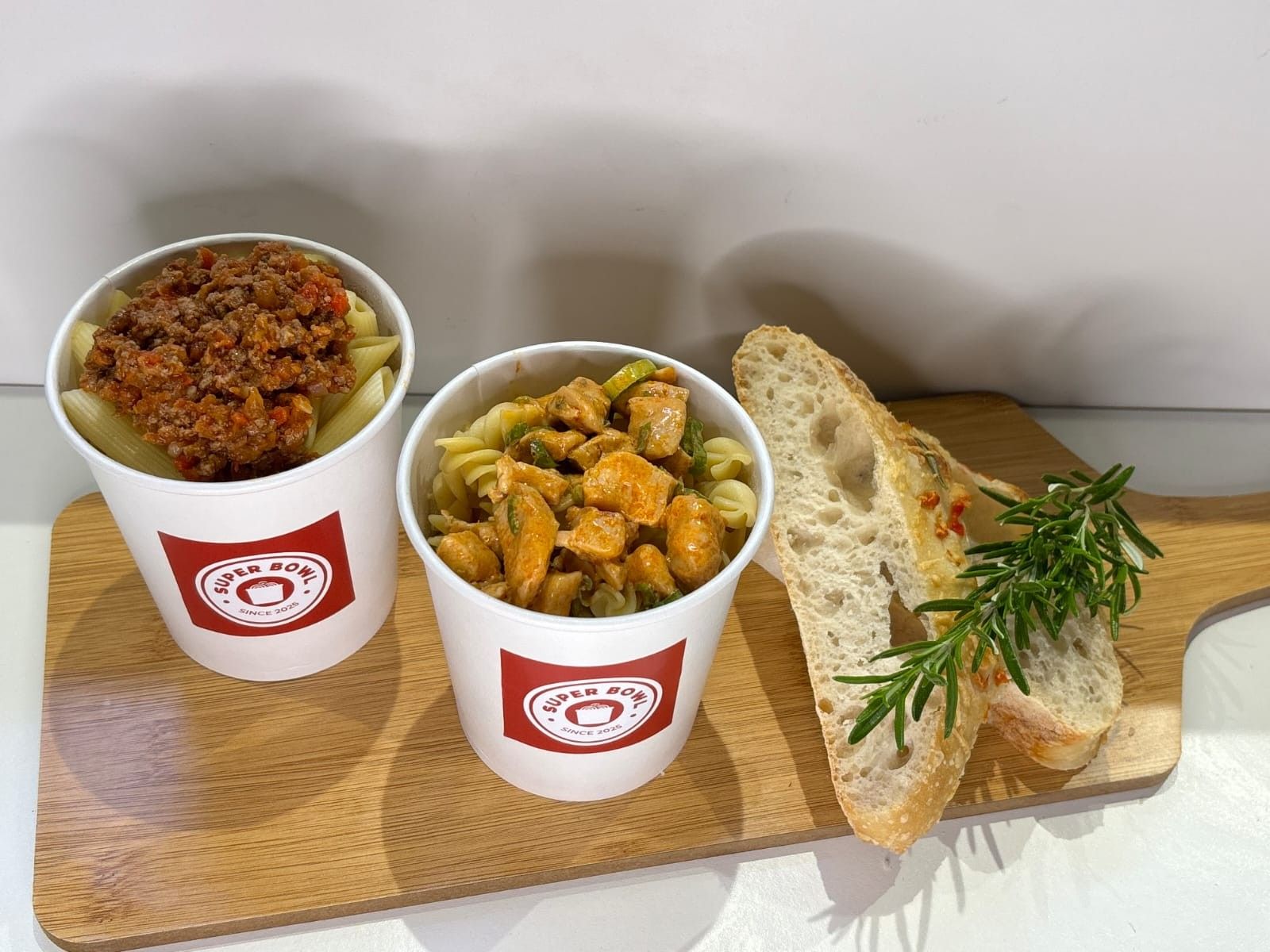 Promo x 2 + rodajas de focaccia