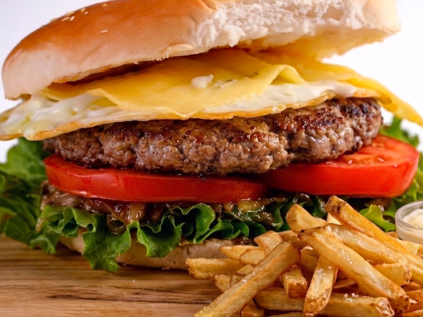 Hamburguesa especial xl + fritas