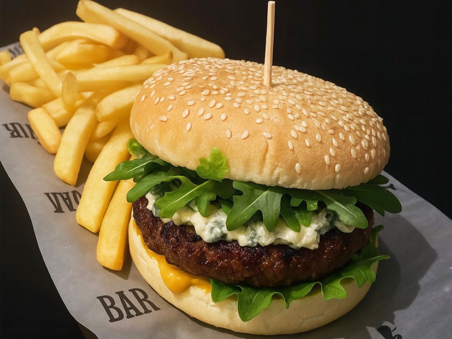 Hamburgesa Polly + Papas