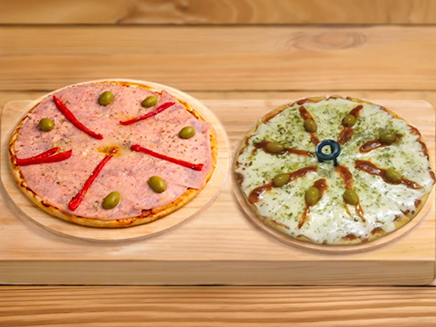 1 pizza especial + una muzza
