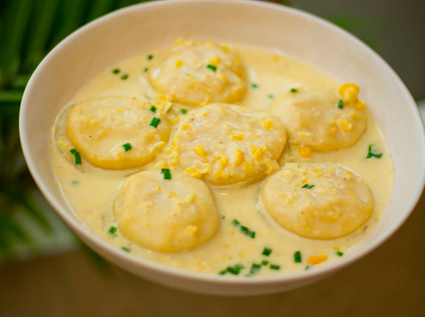 Sorrentinos de hongos y puerro