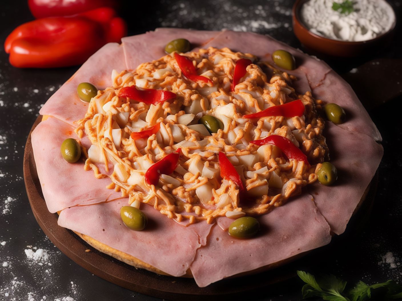 Pizza especial palmitos (4p)