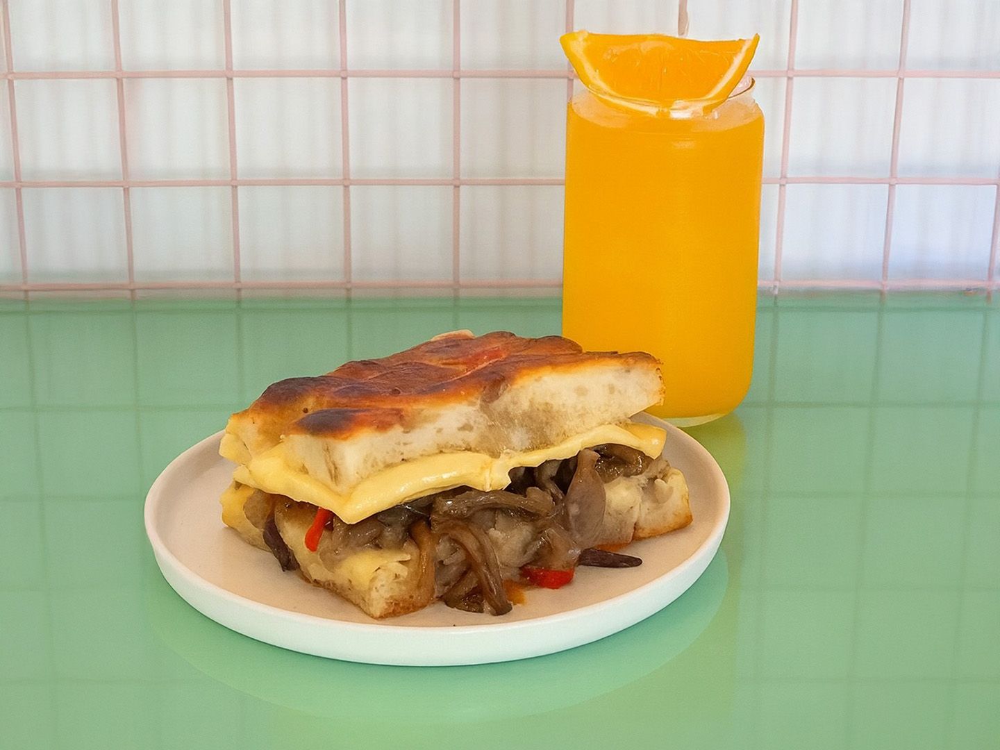 Sándwich Focaccia De Hongos