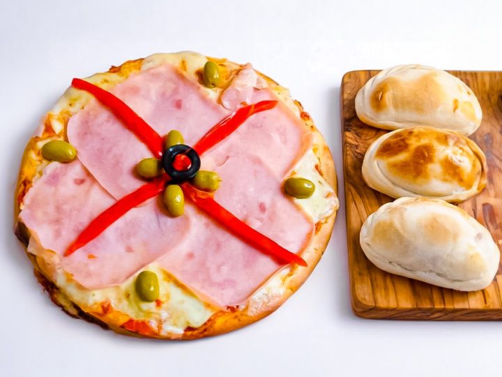 Pizza especial+3 empanadas jyq