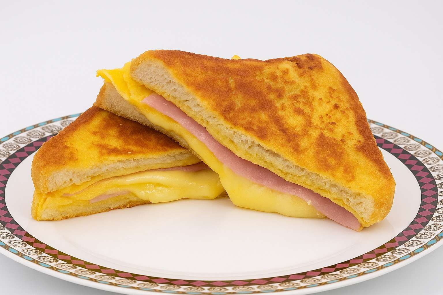 Tostado de JyQ en pan de molde