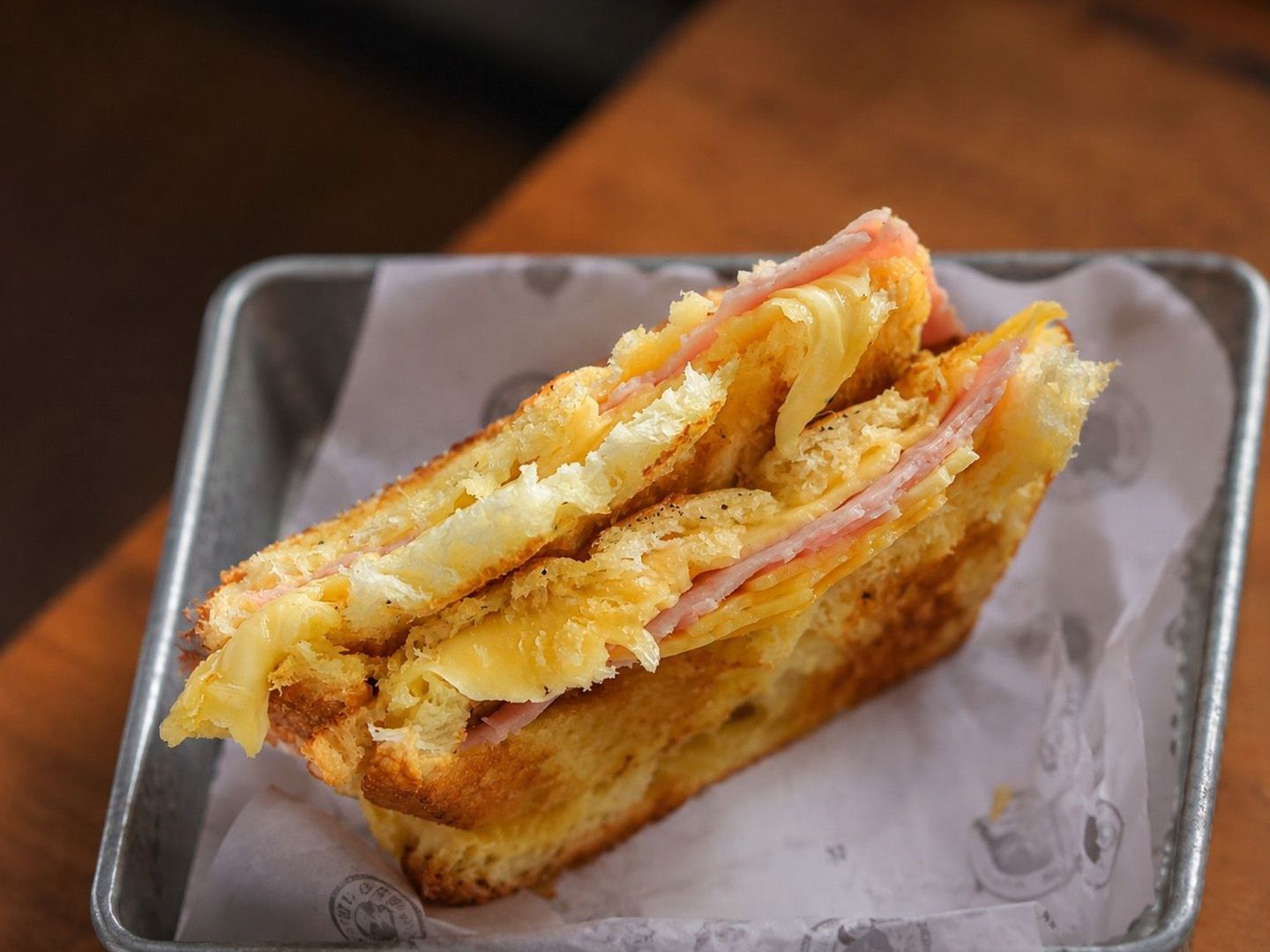 Tostado de jamón y queso