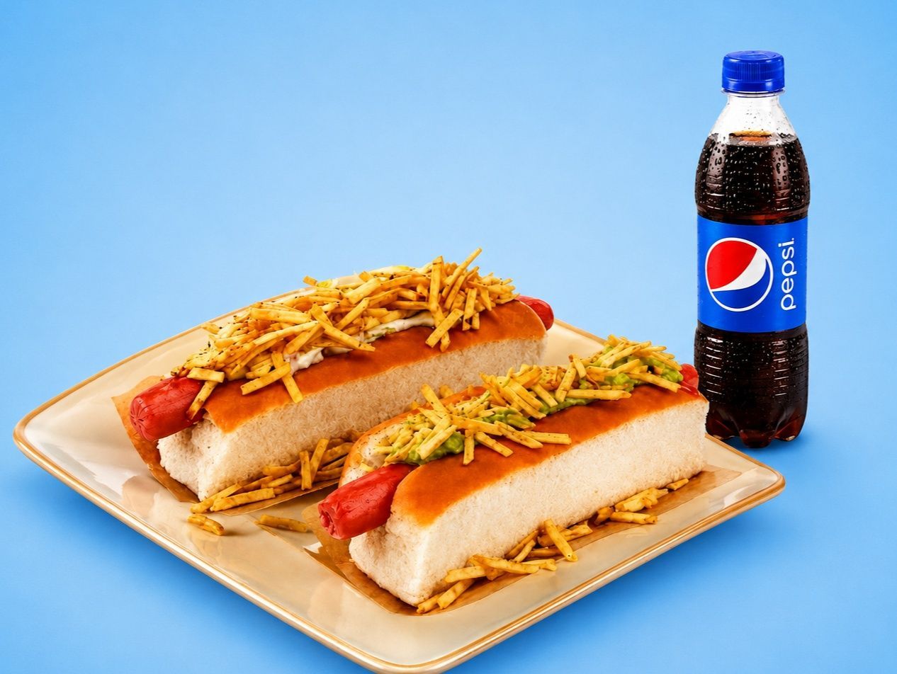 2 súper panchos + gaseosa a eleccion