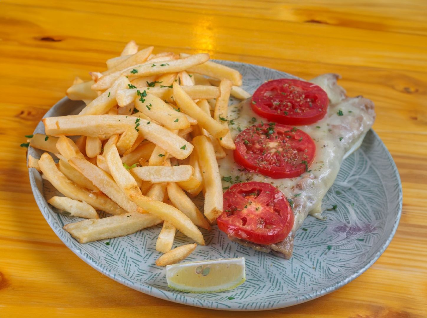 Milanesa de peceto napolitana