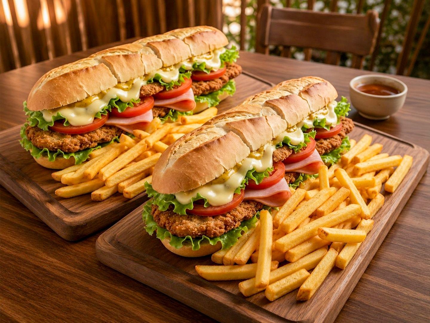 Sándwich de milanesa con papas x2