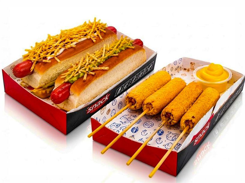 2 súper panchos + pinchos 4 unidades