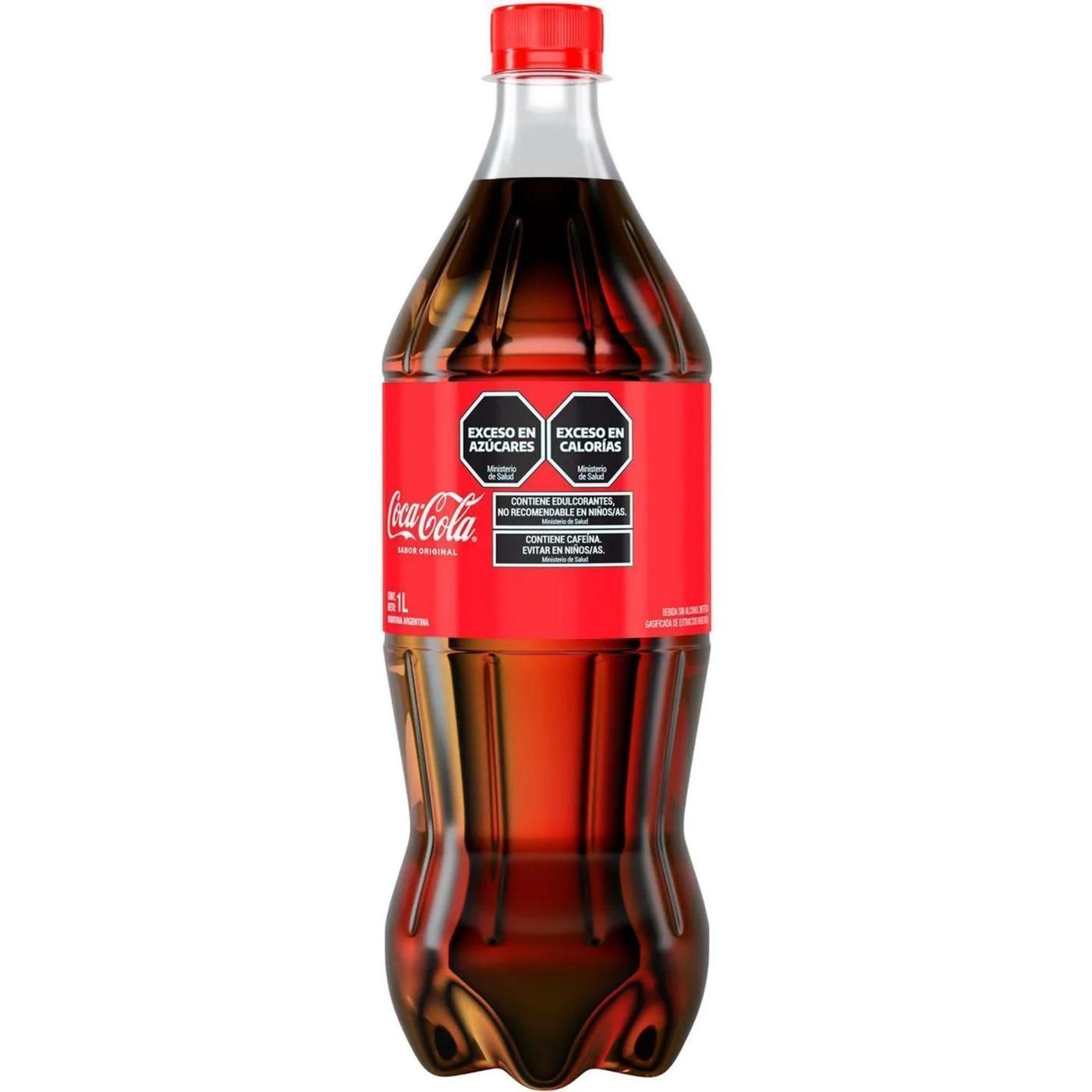 Gaseosa coca-cola zero 1 l