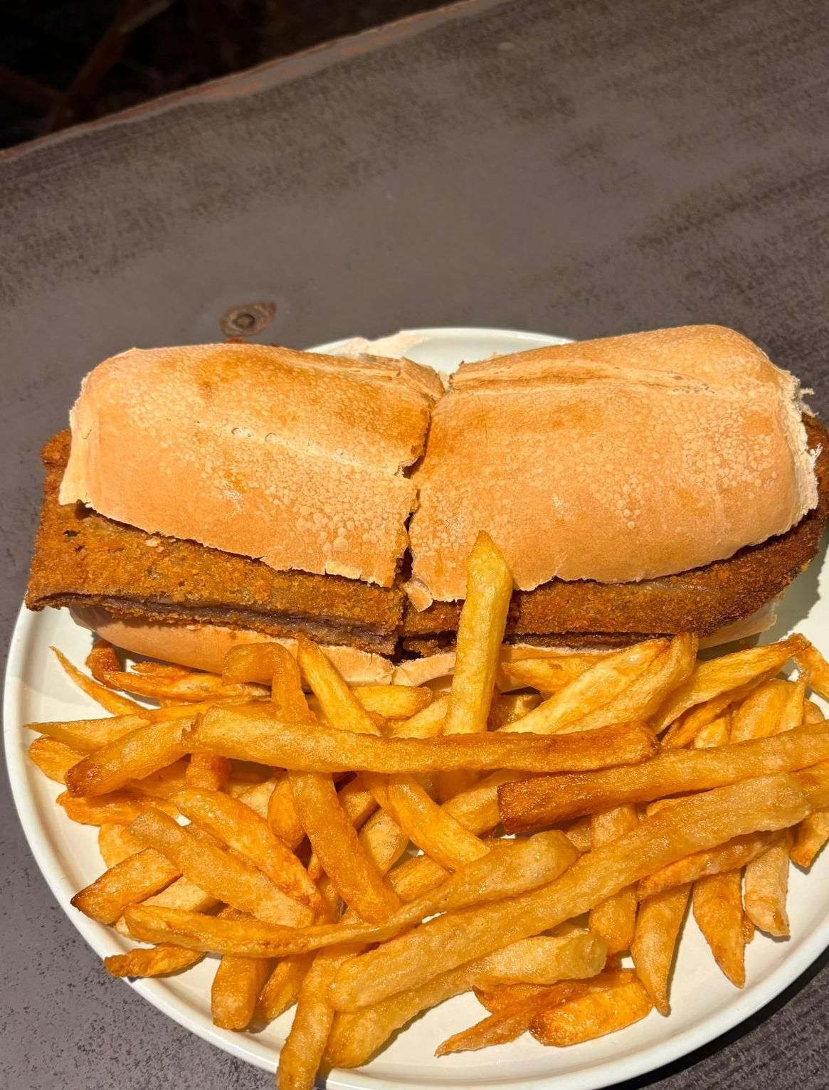 Sándwich de milanesa simple