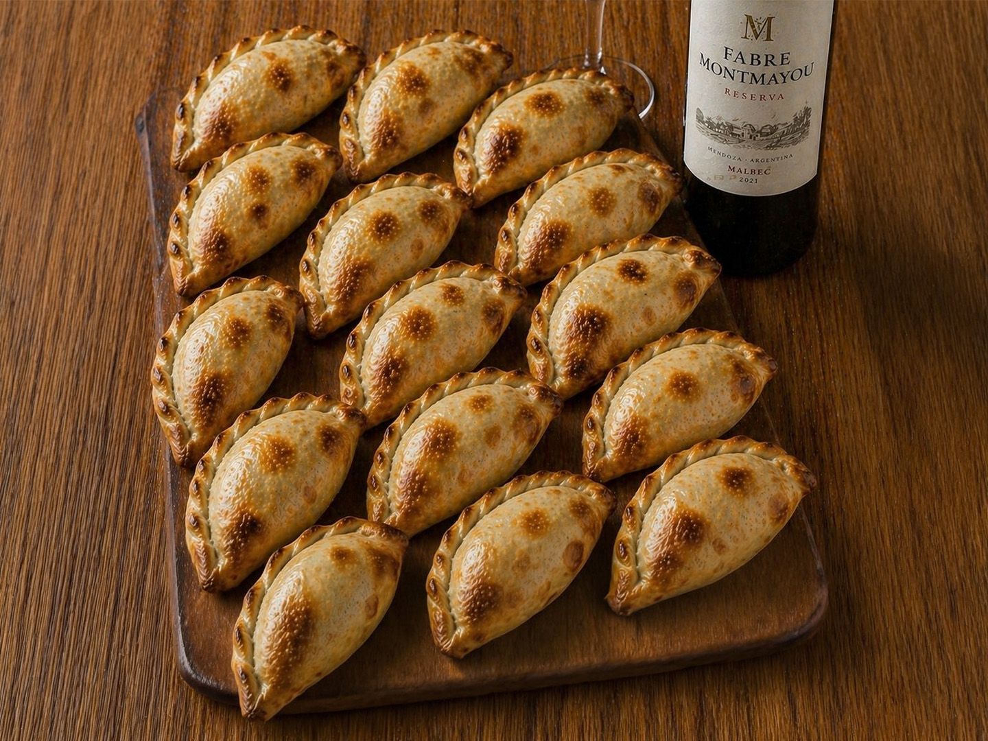 Docena de empanadas + vino