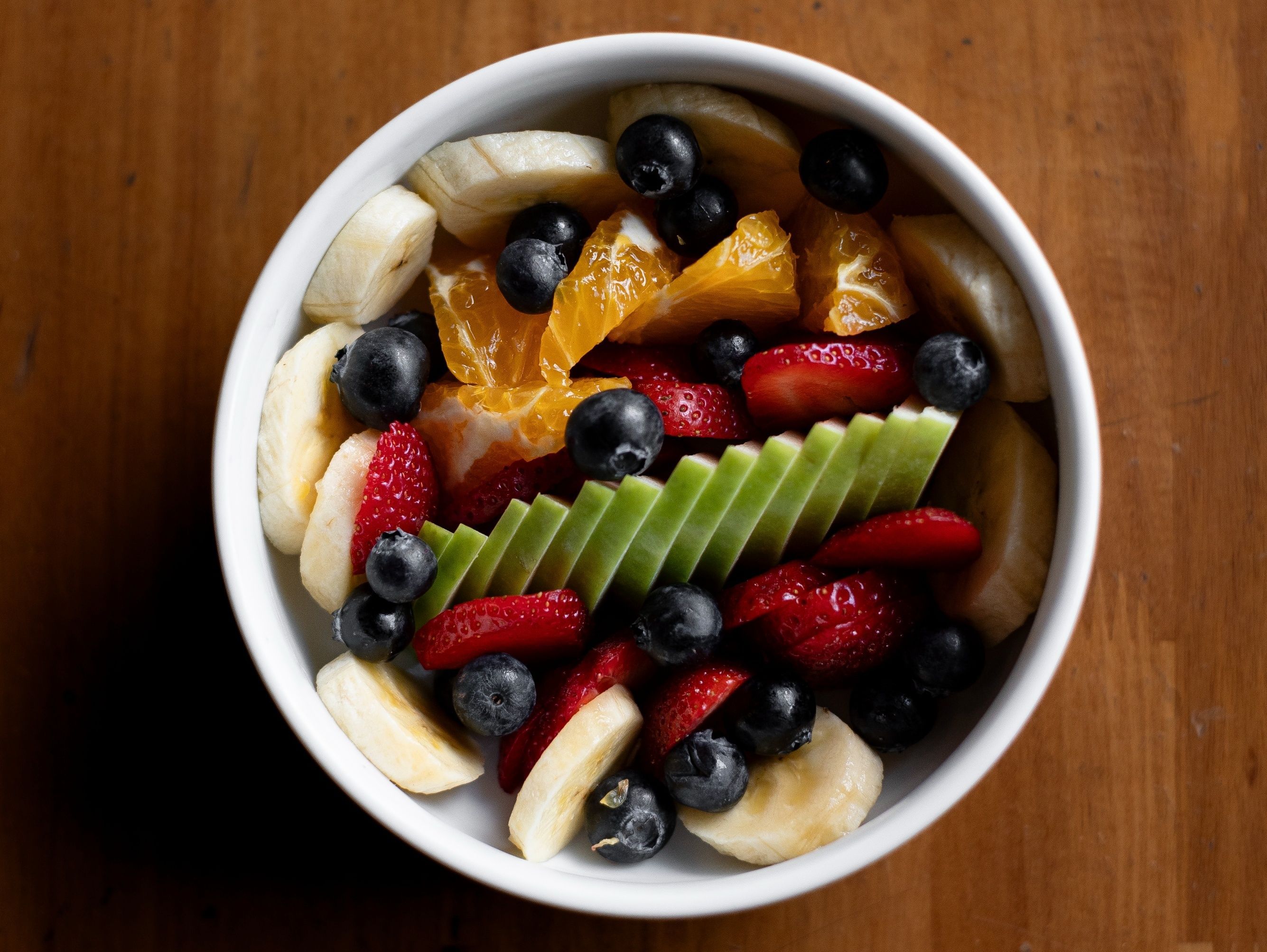 Plato de frutas.