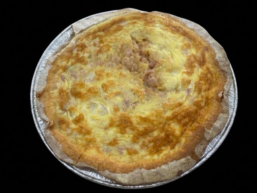 Tarta de jamón y queso