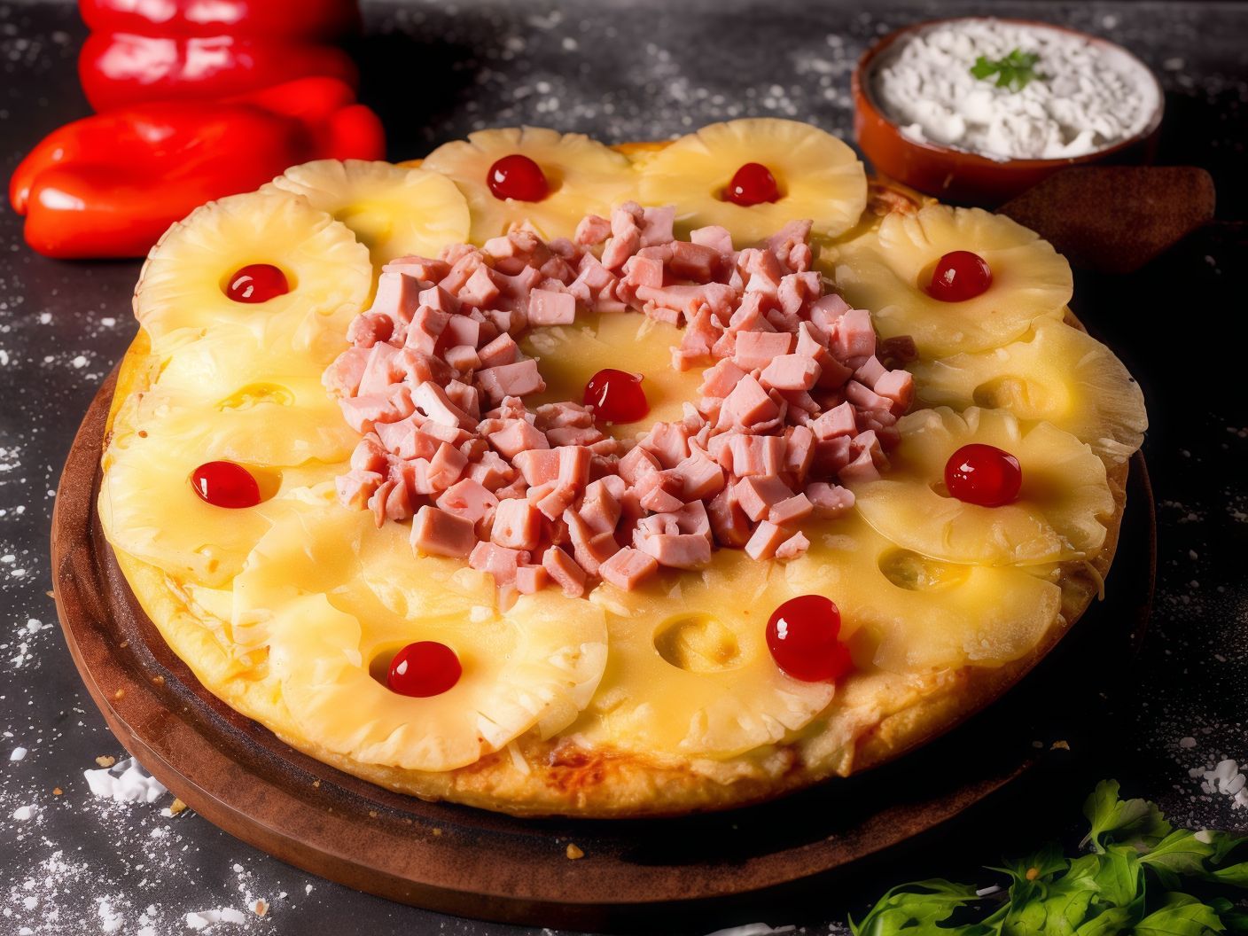 Pizza agridulce (4p)