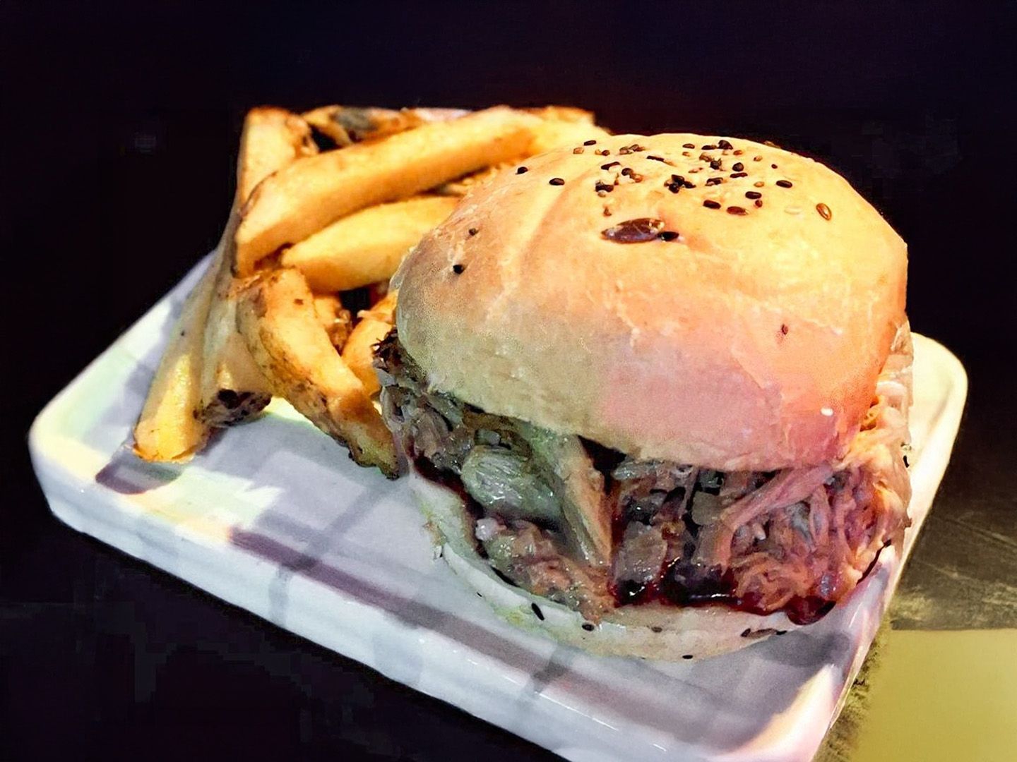 Hamburguesa krabs +fritas