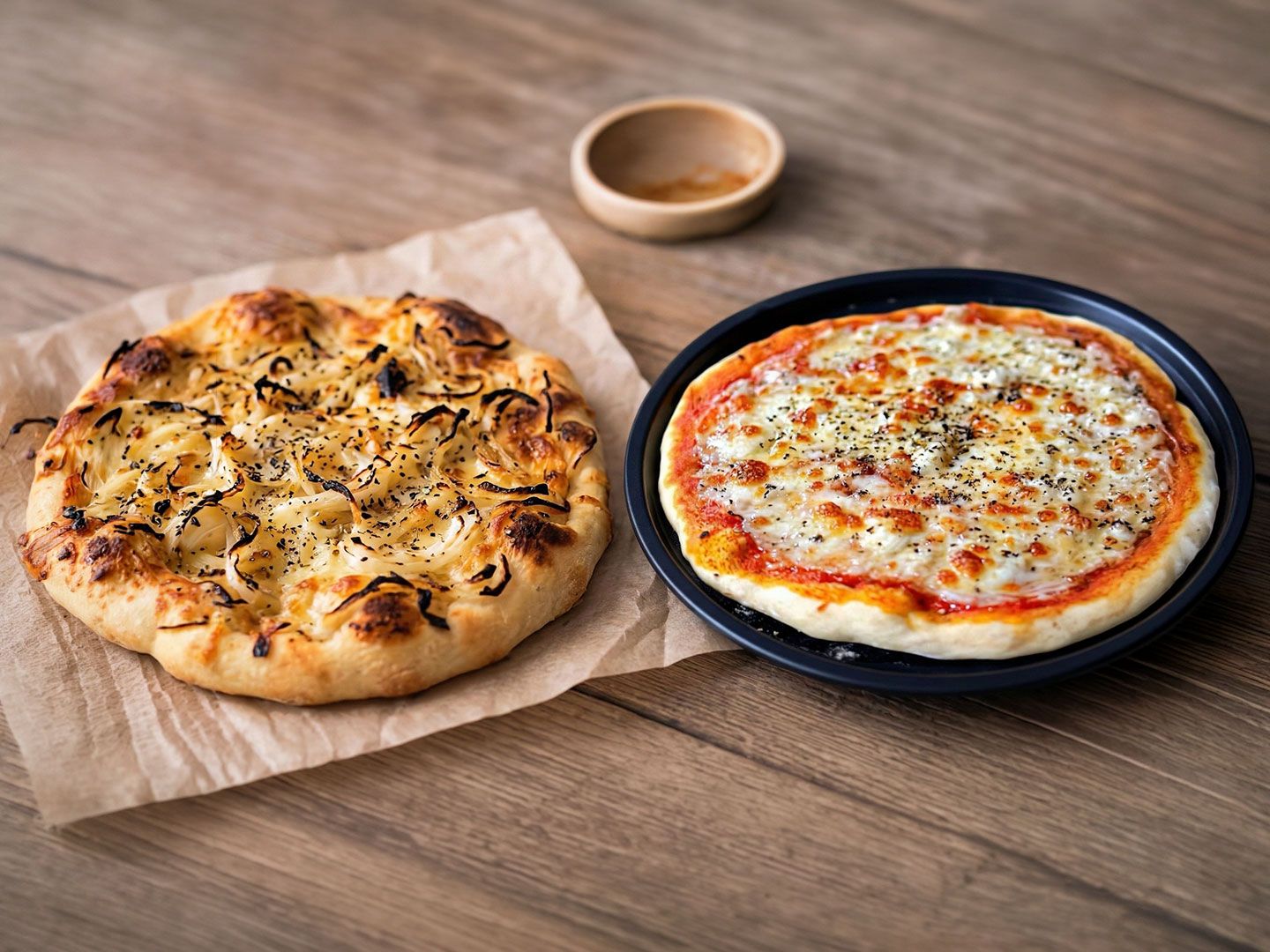 Pizza muzza + p. fugazeta