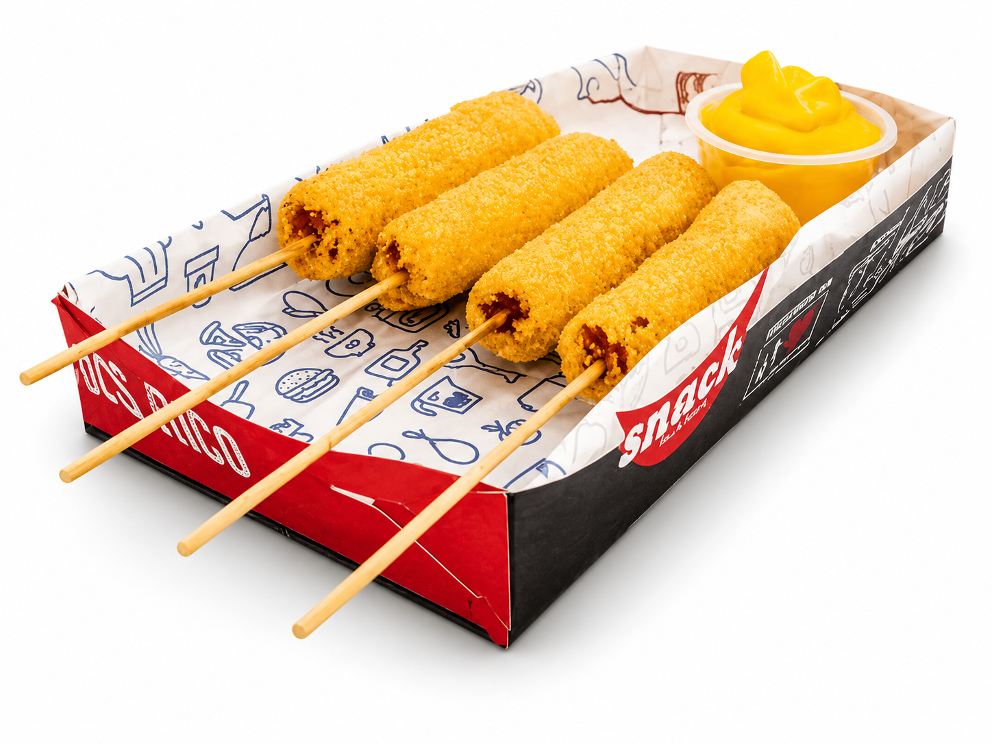 Pinchos (4 unidades) y Dip