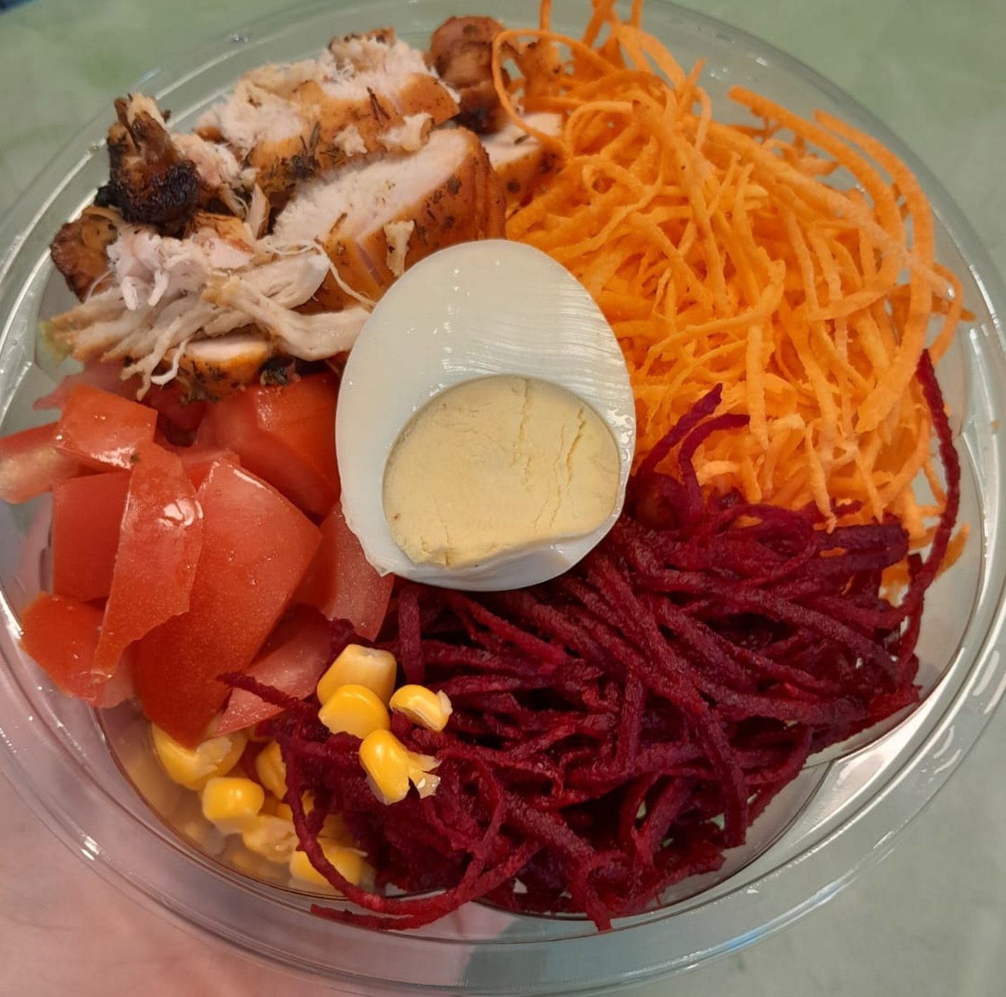 Ensalada de pechuga asada