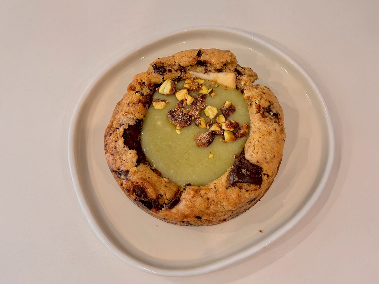 Cookie ganache de pistacho