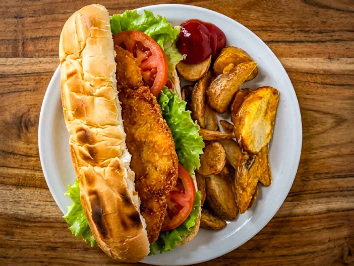 Sándwich de milanesa + papas