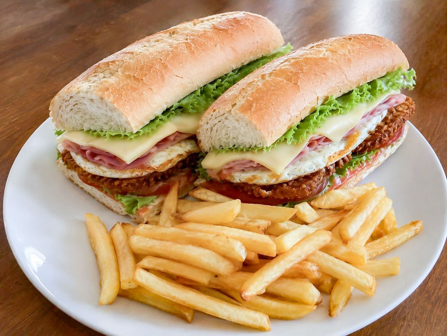 2x sándwiches de milas de pollo completos