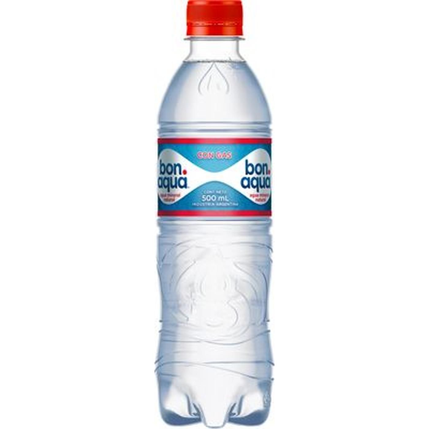 Agua Mineral Bonaqua Con Gas 500 ml