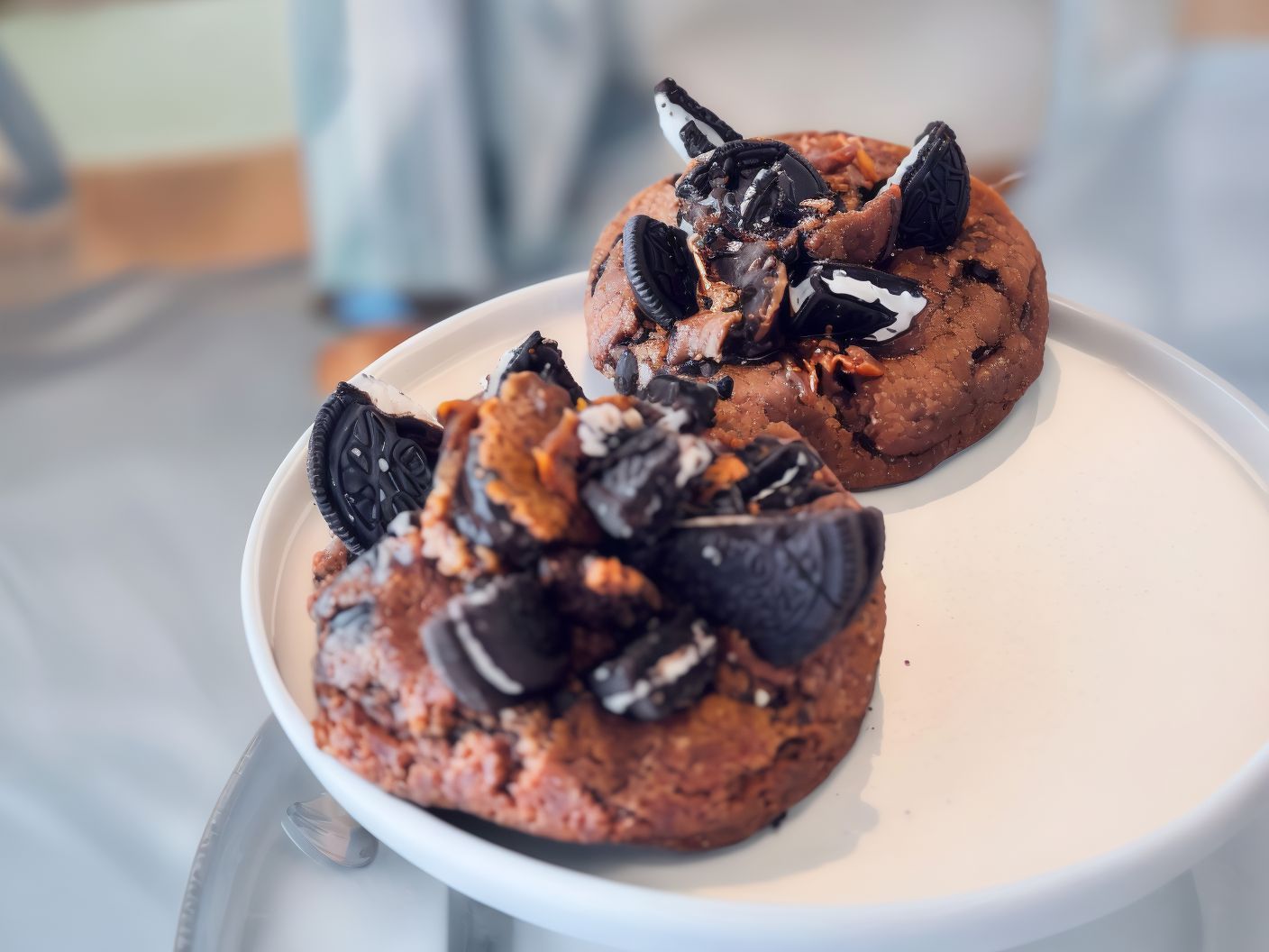 Cookie oreo y dulce de leche