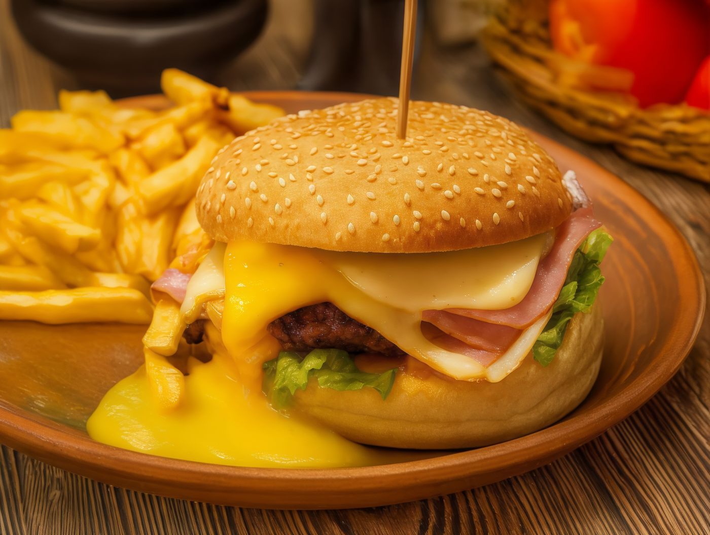 Hamburguesa Completa + Papas 1