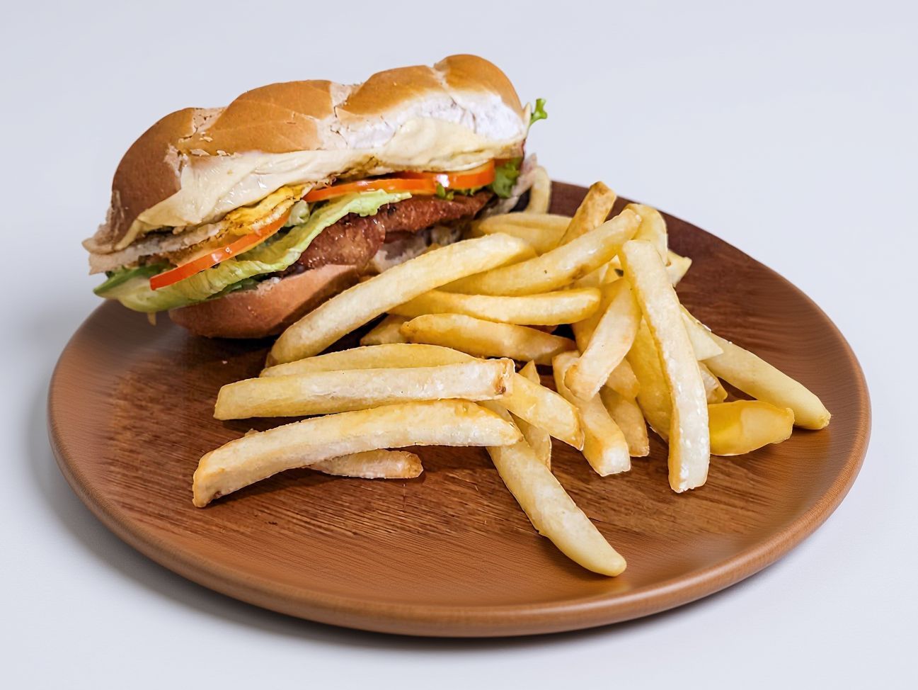 Sándwich de milanesa ternera